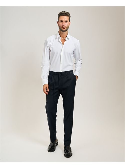 Michael Coal trousers with pleats and braces MICHAEL COAL | MCDEN3616016